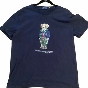 Polo Ralph lauren polo bear navy blue classic fit T-shirt size large